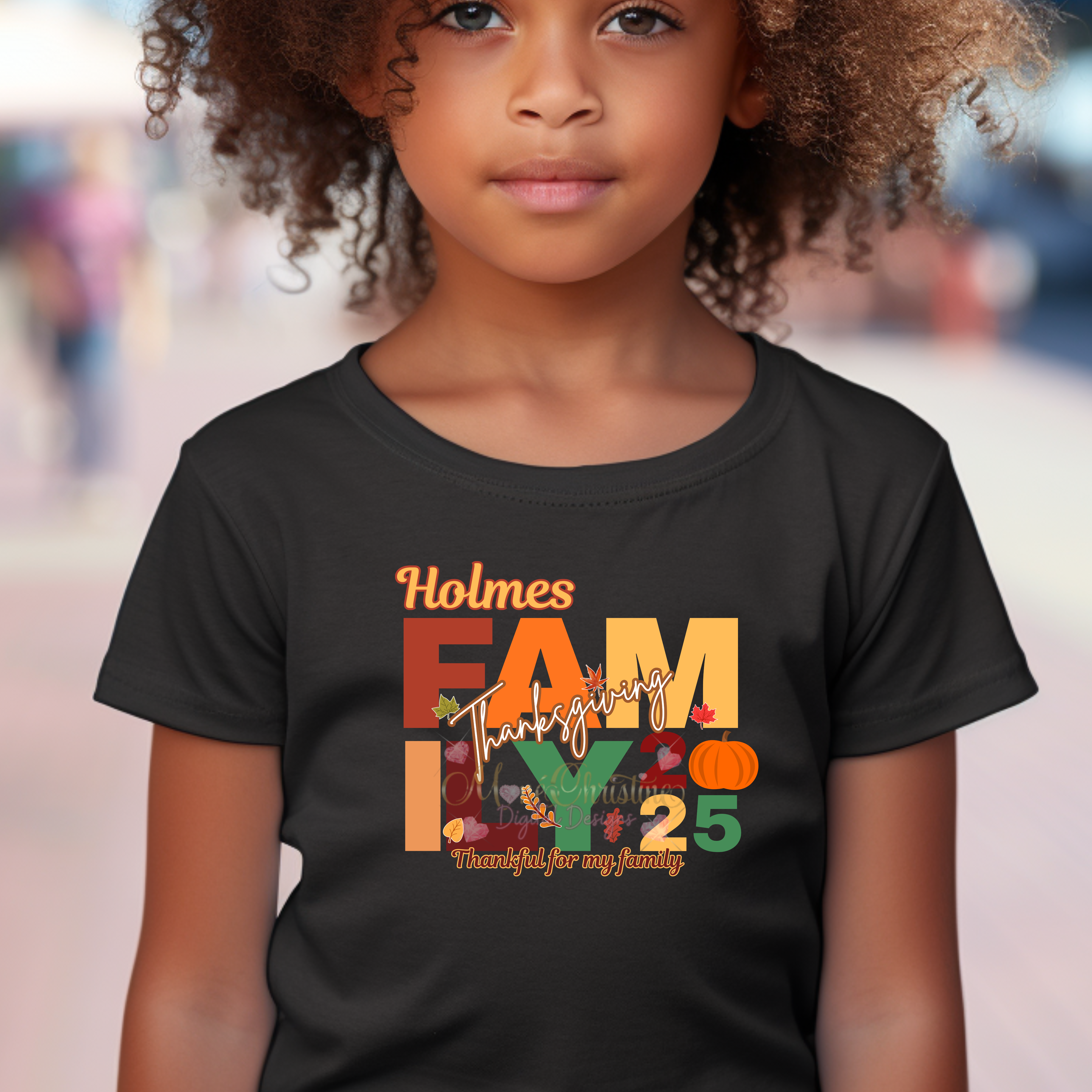 Personalized Family Thanksgiving T-Shirt