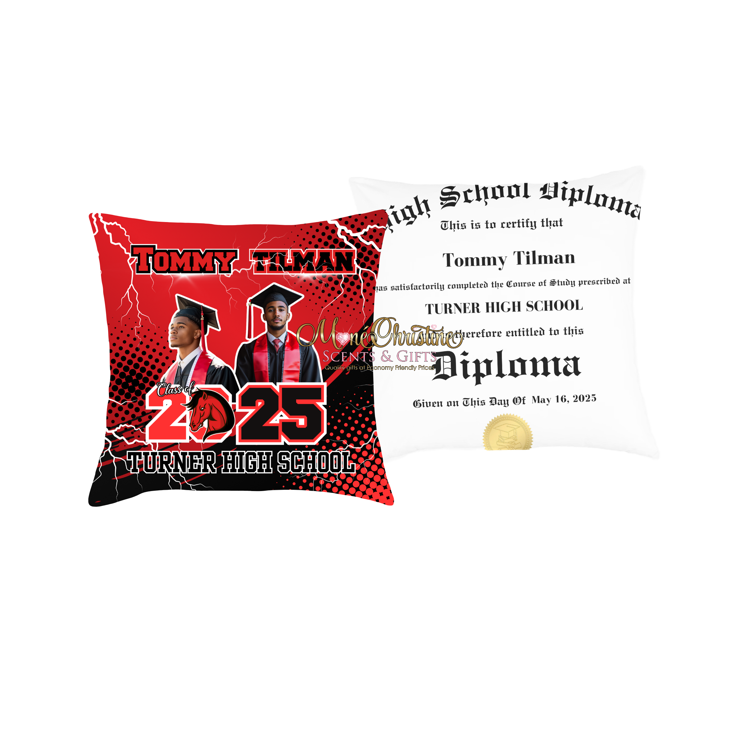 Graduation Pillow (double sided)