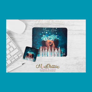 Personalized Mouse Pad with matching Coaster