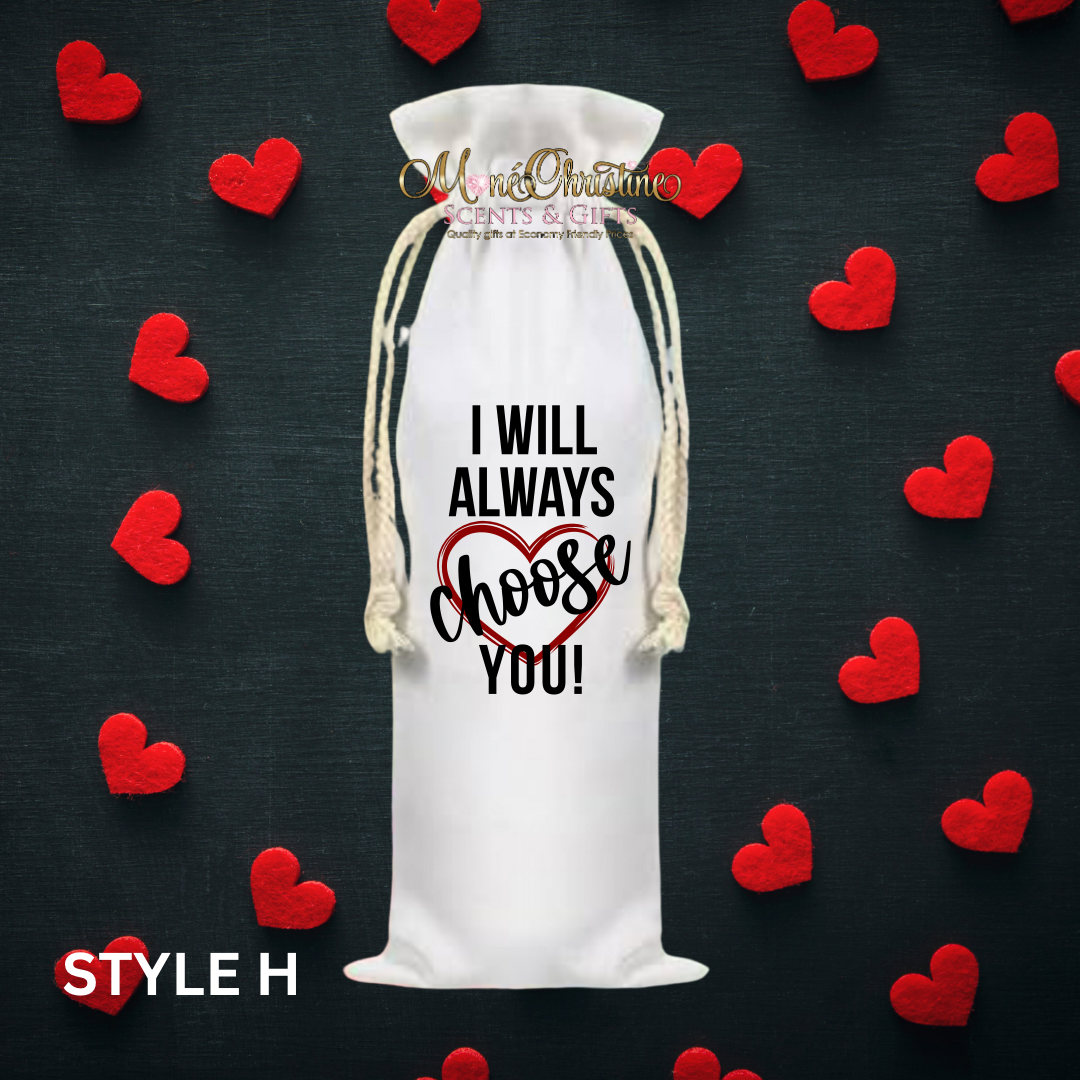 Valentine’s Day Wine Bags