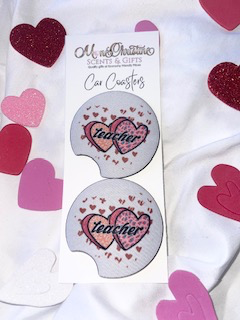 Valentine's Day Car Coasters