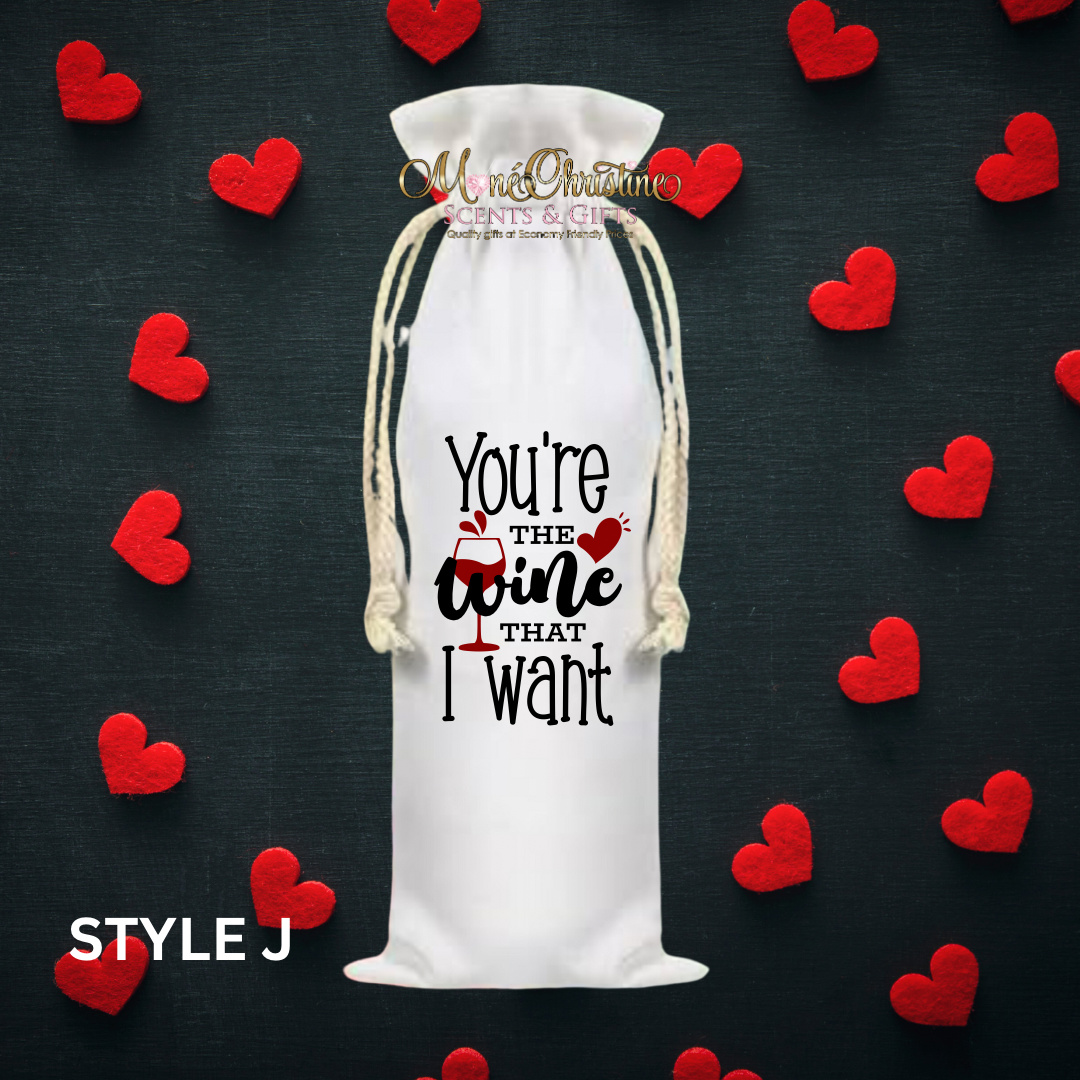 Valentine’s Day Wine Bags