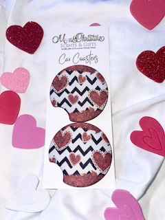 Valentine's Day Car Coasters