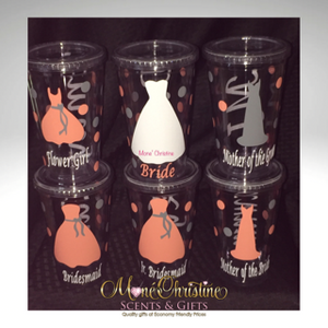 Bridal Party Acrylic Tumblers