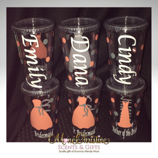 Bridal Party Acrylic Tumblers