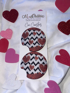Valentine’s Car Coasters