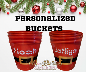 Personalized Holiday Buckets