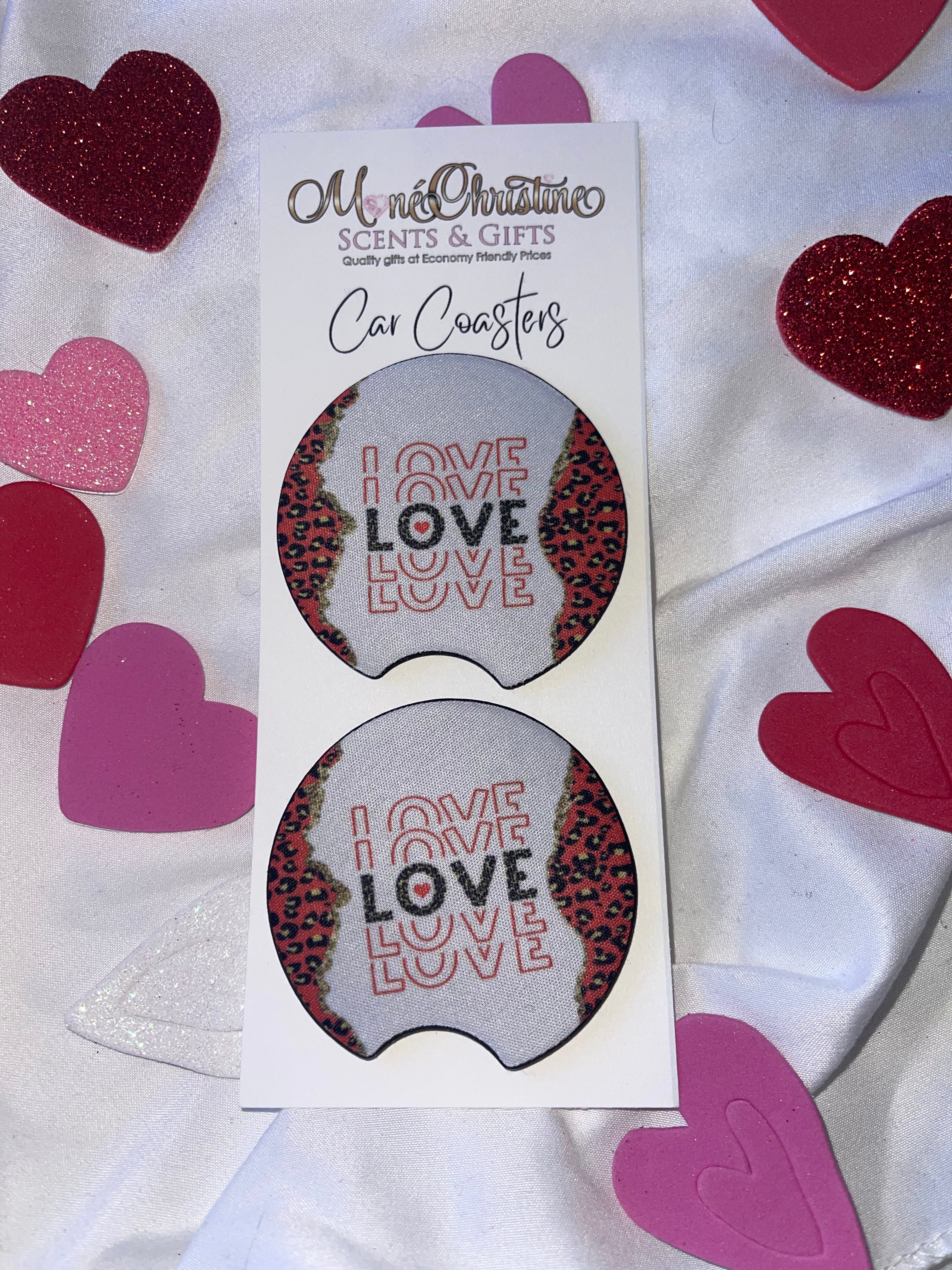 Valentine’s Car Coasters