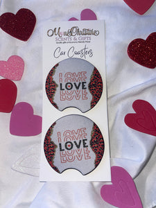 Valentine’s Car Coasters