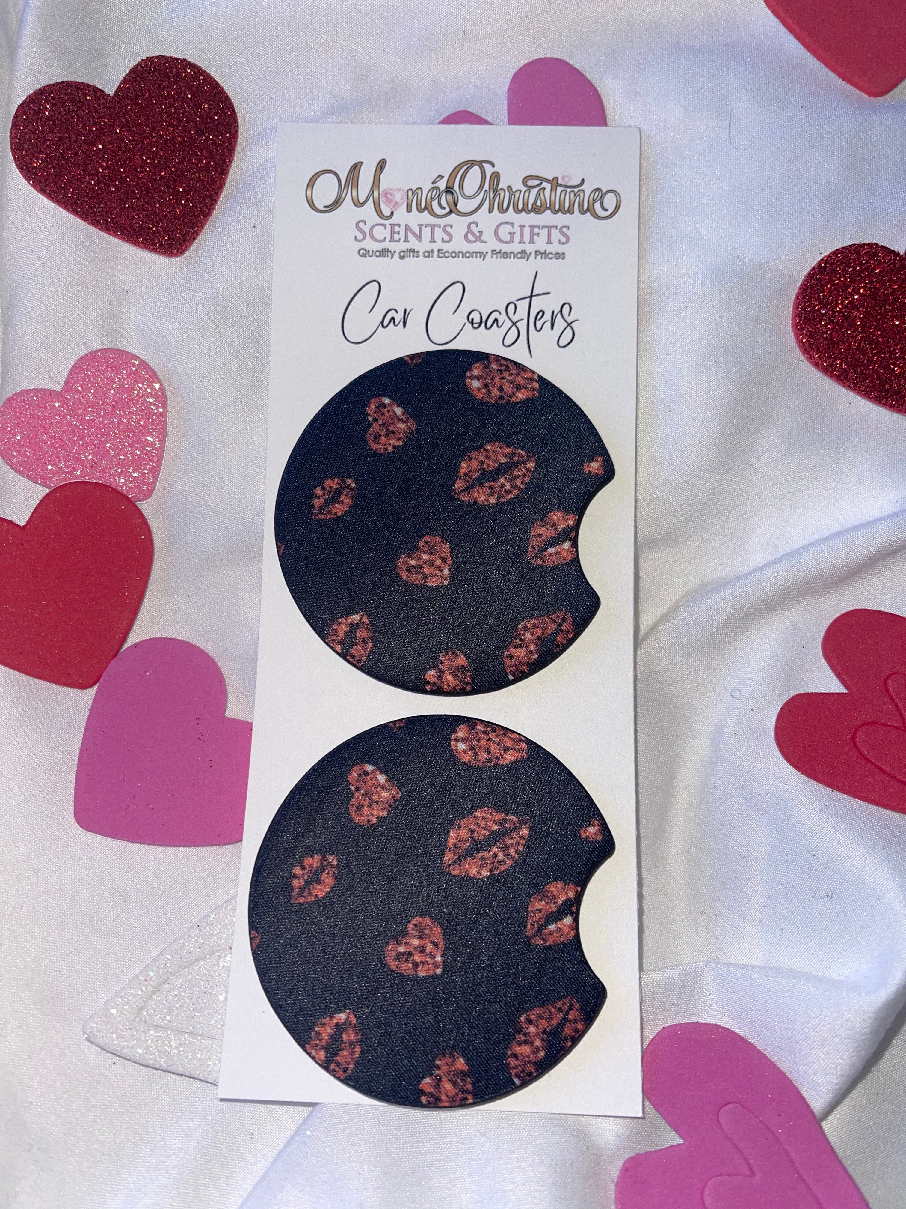 Valentine’s Car Coasters