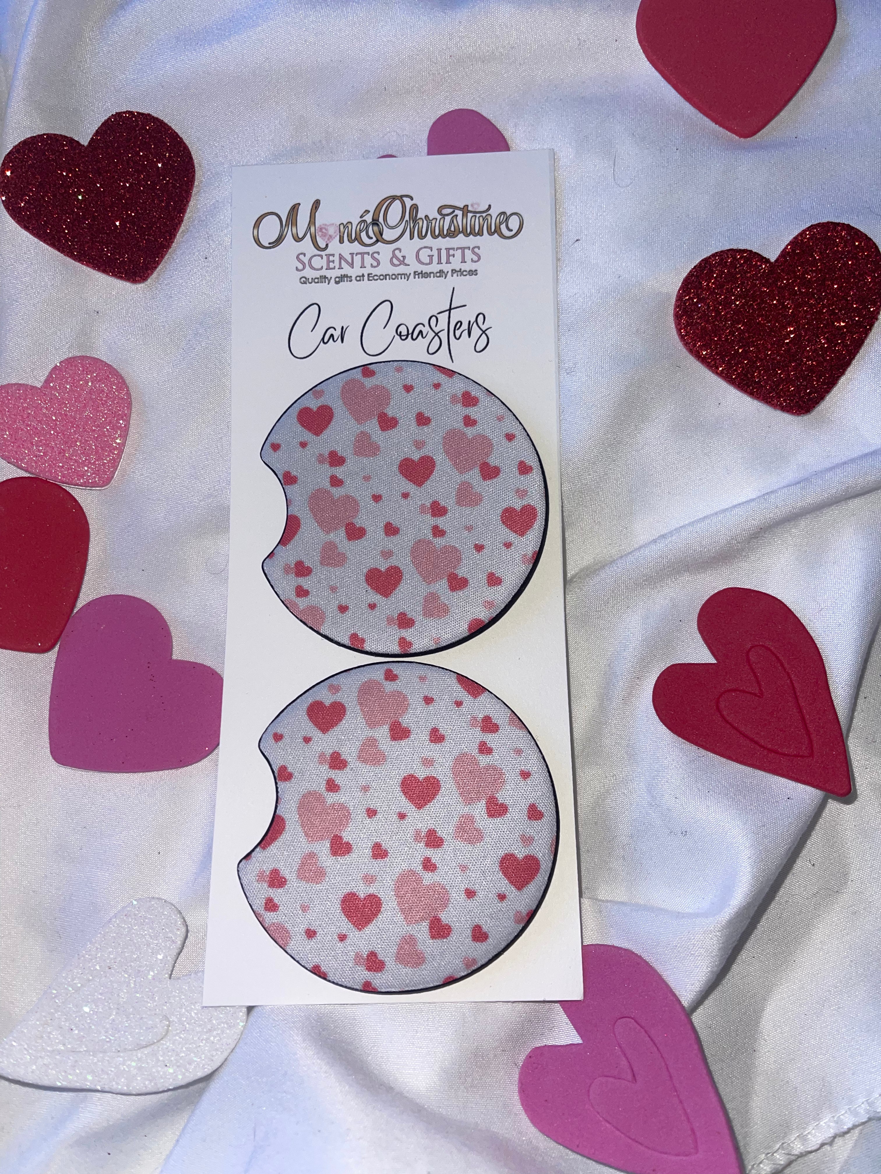 Valentine’s Car Coasters